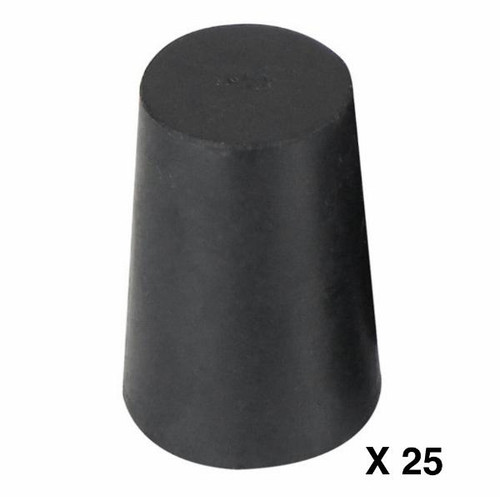Black Rubber Bungs (25 pack)