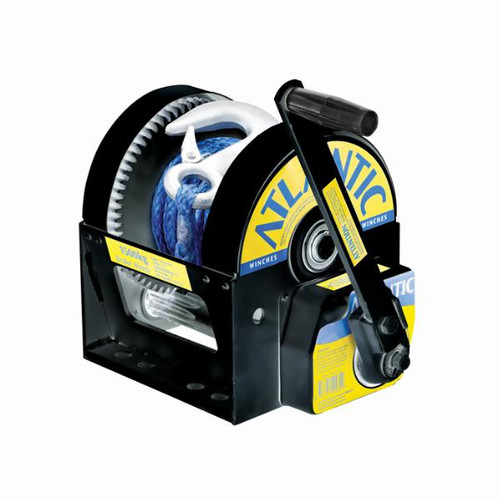Atlantic Car Trailer Winch - 2500kg - With Rope - Black