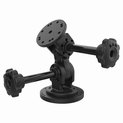 Ram Mounts Dual 90-Degree Pivot Magnetic Mount with Knob