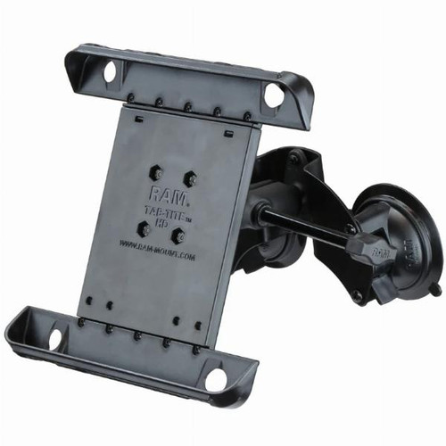 Ram Mounts Size B Tab-Tite Dual Suction Mount for iPad Gen 1-4 with Extension Knob