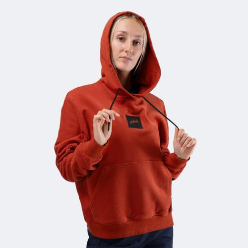 Zhik Womens Carbon Hoodie - Red Earth