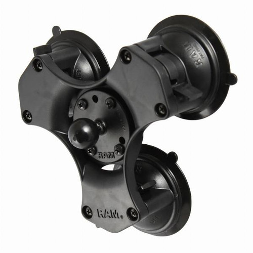 Ram Mounts Size B Triple Suction Cup Mount