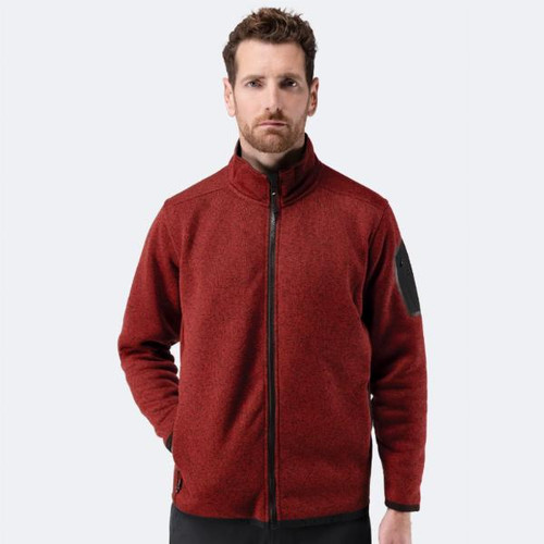 Zhik Mens Knit Fleece Jacket - Garnet Marle