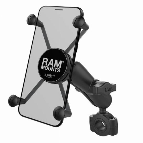 Ram Mounts Size B X-Grip UN10 Large Phone Mount with Torque Medium Rail Base (Medium Arm)