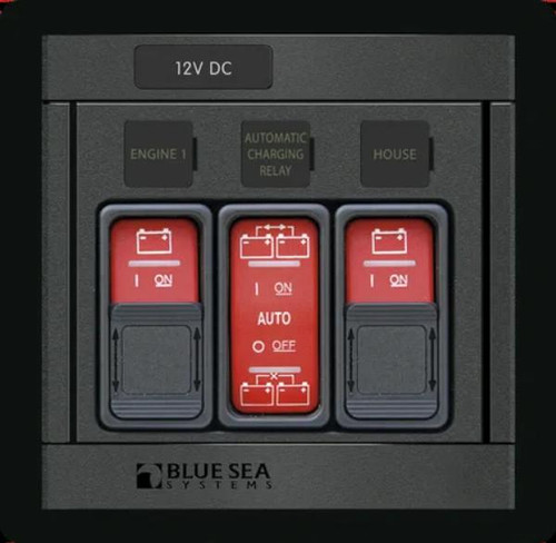 Blue Sea Panel 360 Remote Control Switch 2 RBS and 1 ACR