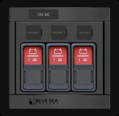 Blue Sea Panel 360 Remote Control Switch 3 SOL/RBS Switches