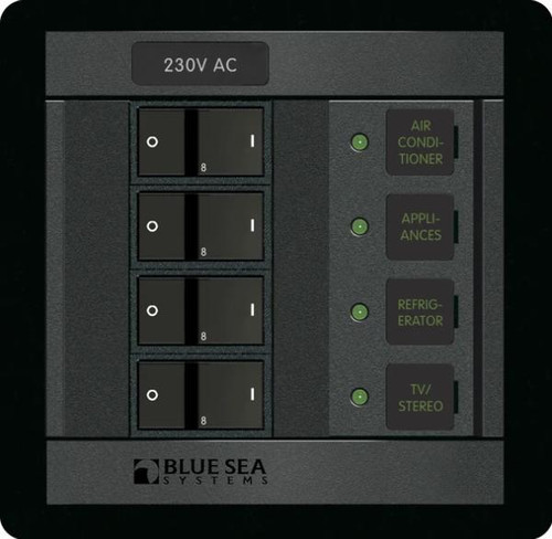 Blue Sea Circuit Breaker Panel 360 AC Branch 4 Position