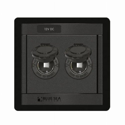 Blue Sea Panel 360 DC Dual 12V Socket