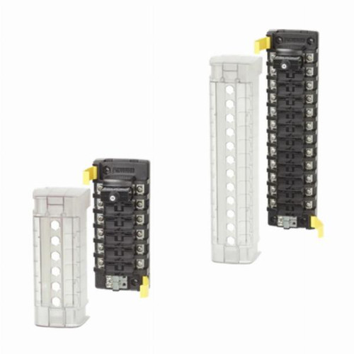 Blue Sea ST CLB Circuit Breaker Block 6 or 12 Independent Circuits with Cove