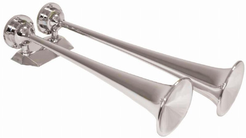 Fullblast Dual Trumpet Air-Electric Horn - Chrome