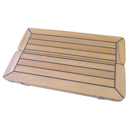 Marine Teak Cockpit Table Folding Rectangular Boat Warehouse