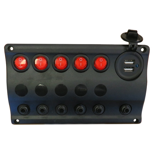 Switch Panel with USB Socket