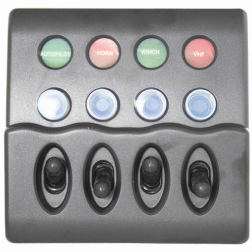 4-Switch Panel Mounted Horizontally