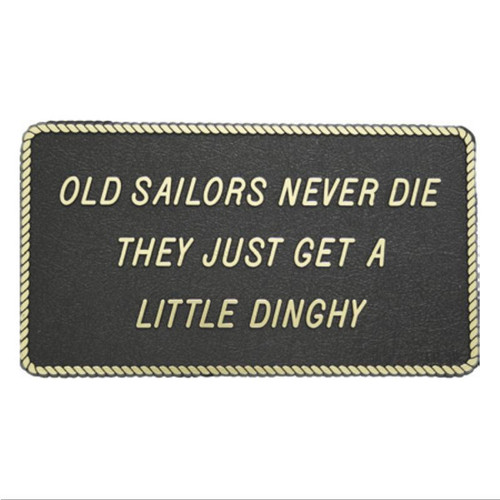 RWB Marine Plaque - Old Sailors Never Die