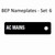 BEP Nameplates for Circuit Identification - Set 6