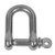 BLA Standard 'D' Shackles - Stainless Steel - 12mm Pin