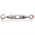 BLA Open Body Turnbuckles - Stainless Steel Hook and Eye