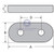 Zinc Oval Block Anodes Bolt-On