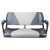 Reelax Bench Double Seater 1.4 2-Seat - Carbon Grey Wings / Grey Nurse Centre