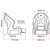 Relaxn Mako Premium Boat Seat - Carbon & Tan