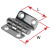 Hinges Offset Stainless Steel - 33 x 36mm Dimensions