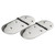 Hinge Cast 316 S/S - Oval (Pair)