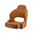 VETUS "PILOT" Sports Helm Seat with Flip Up Squab Orange Brown (cognac)