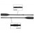 Oceansouth Flat Blade Oars Split Shaft with Oar Sleeves - Pair