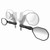 Ram Mounts Tough-Mirror Kit with M10-1.25 Bases and Reverse Adapter Long Arm