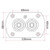 Ultraflex R9 - Outboard Well Bulkhead Hose Kit Dimensions