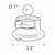 Ram Mounts Size B Twist-Lock Composite Suction Cup Base with Ball
