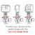 Ram Mounts Size B Tough-Claw Double Ball Mount with Universal Action Camera Adapter