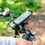 Ram Mounts Size B Quick-Grip Phone Mount with RAM Tough-Strap Handlebar Base