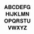 Rego Letters 200mm (8") - Black