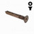 Silicon Bronze Screw - Square Drive Flat Head 12g x 1-1/4" (32mm)