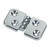 Brass Butt Hinge - Short - Chrome-Plated