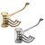 Brass Folding Coat Hook - 4 Arm