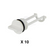 Bung Only- White Nylon (Single or Pack of 10)