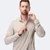 Zhik Mens UVActive 1/4 Zip Long Sleeve Tech Top - Stone