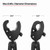 Ram Mounts Size C Trolling Motor Stabiliser with Tough-Claw 1 - 1.6\" Clamp Bases