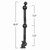 Ram Mounts Size C Plastic Drill-Down Double Ratchet Arm with Ball 19\"