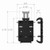 Ram Mounts Size B Quick-Grip Phone Mount with Suction Ratchet Base
