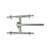 Atlantic Wobble Roller Bracket - Quad - With Stem