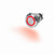 Blue Sea 10A Push Button LED Ring Switch Red