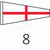 Code Numeral Pennant \'8\'