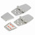 316G Stainless Steel Anti-Slam Strap Hinge with Cover - Even Split, 40x76mm