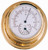 Brass Thermometer & Hygrometer - 70mm