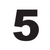 Self Adhesive Numbers - Black, 100mm (Pair)