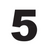 Self Adhesive Numbers - Black, 165mm (Pair)