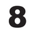 Self Adhesive Numbers - Black, 165mm (Pair)
